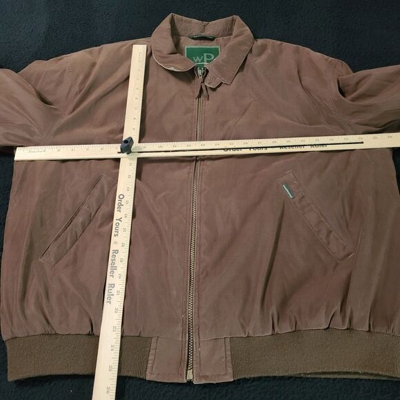WP By Weatherproof Mens Jacket Brown Size Large Polyester Blend Long Sleeve - Picture 3 of 12